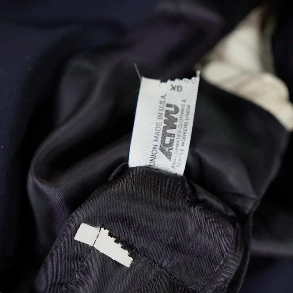 Georgetown University Shop Blazer Men 40R Navy Blue Gold Crest Button USA Made